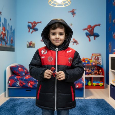 سترة سبايدرمان اسود